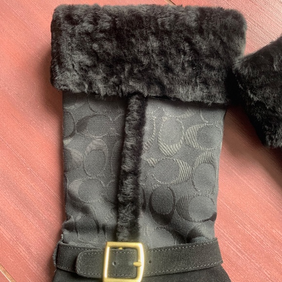 Coach suede Deeann signature boots - Picture 6 of 9